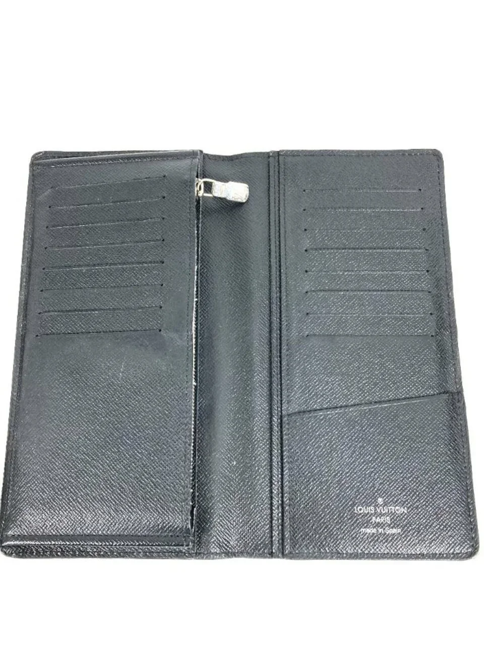 Louis Vuitton Wallet Portefeuille Brazza Epi Leather Noir Black